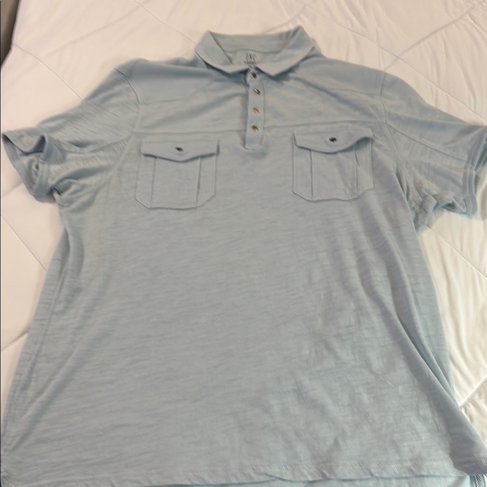 INC International Concepts Sky Blue Polo Shirt